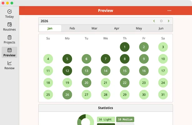 Screenshot of Homemaking App preview page on macOS