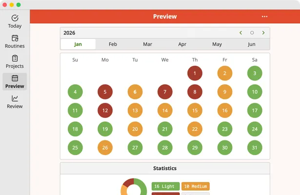 Screenshot of Homemaking App preview page on macOS